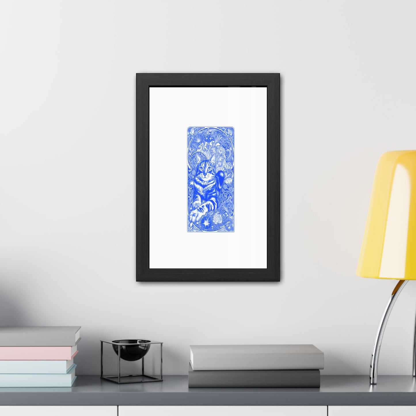Art Nouveaux Cat Framed Posters