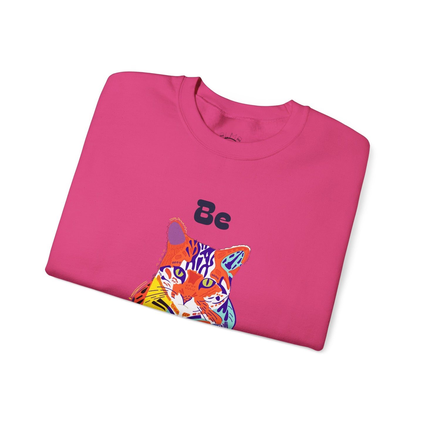 Tiger Cat Be Strong Unisex Heavy Blend™ Crewneck Sweatshirt