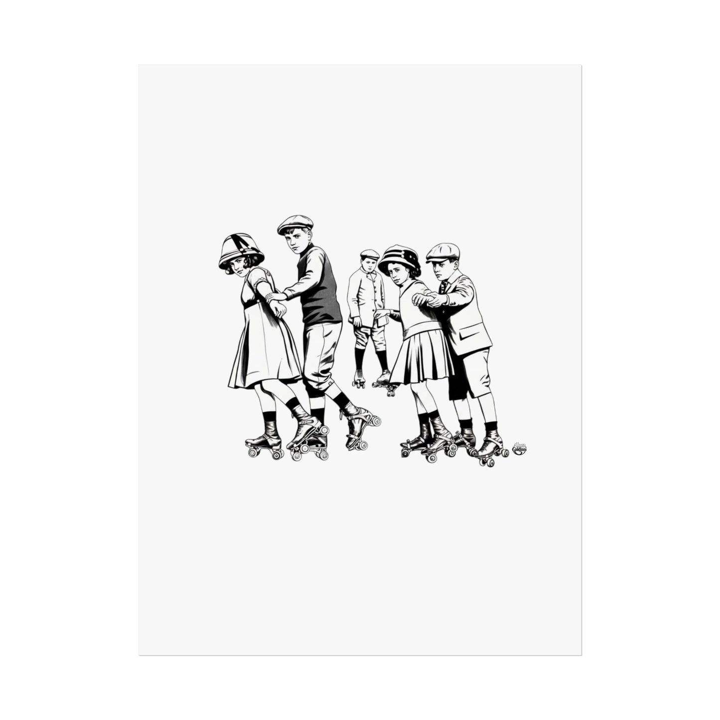 Rolling on the street Fine Art Posters