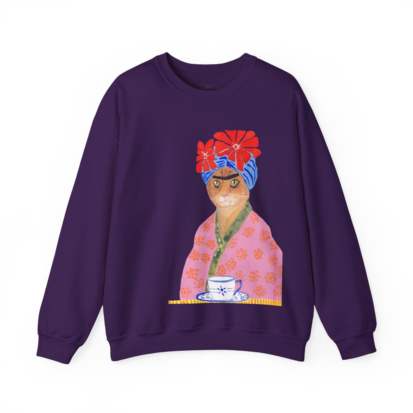Frida Cat Unisex Heavy Blend™ Crewneck Sweatshirt