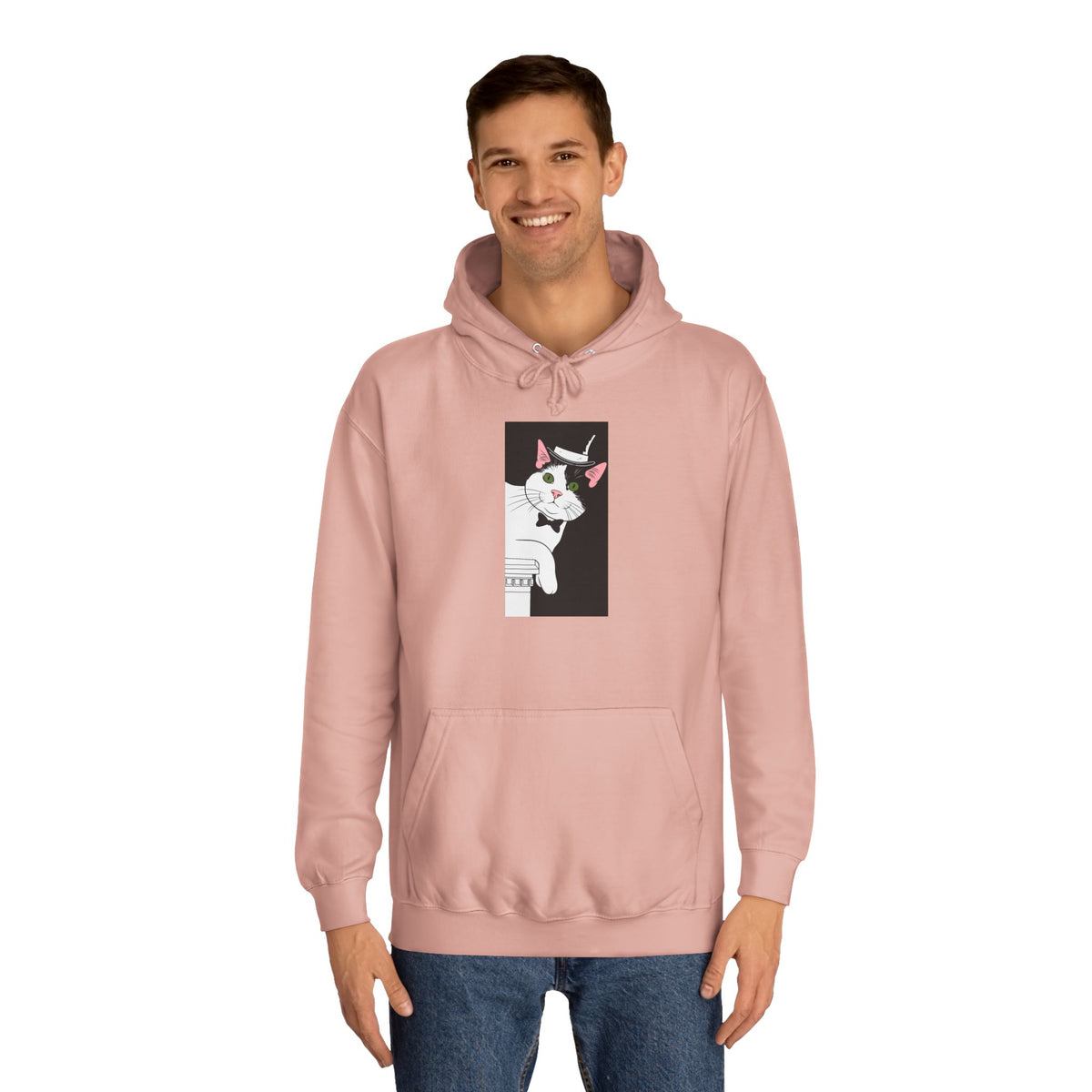 Mister Cat Unisex College Hoodie