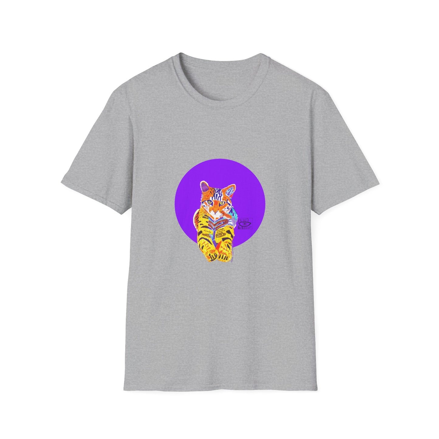 Vibrant Tiger Graphic T-Shirt, Colorful Art Tee for Animal Lovers, Unique Gift for Birthdays and Special Occasions, Unisex Softstyle Tee