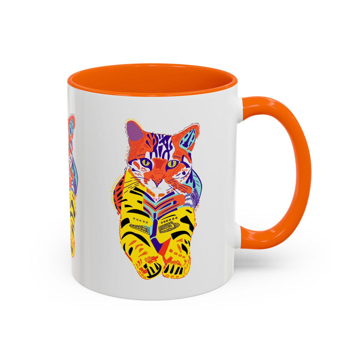 Tiger Cat Accent Coffee Mug (11, 15oz)