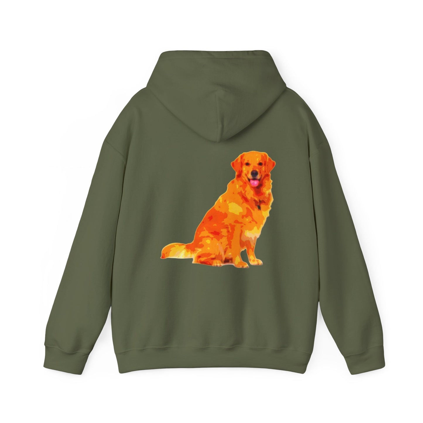 Vibrant Golden Retriever Hoodie, Pet Lover Gift, Cozy Sweatshirt, Animal Art Apparel, Dog Mom Outfit, Christmas Wear, Cute Canine Fashion