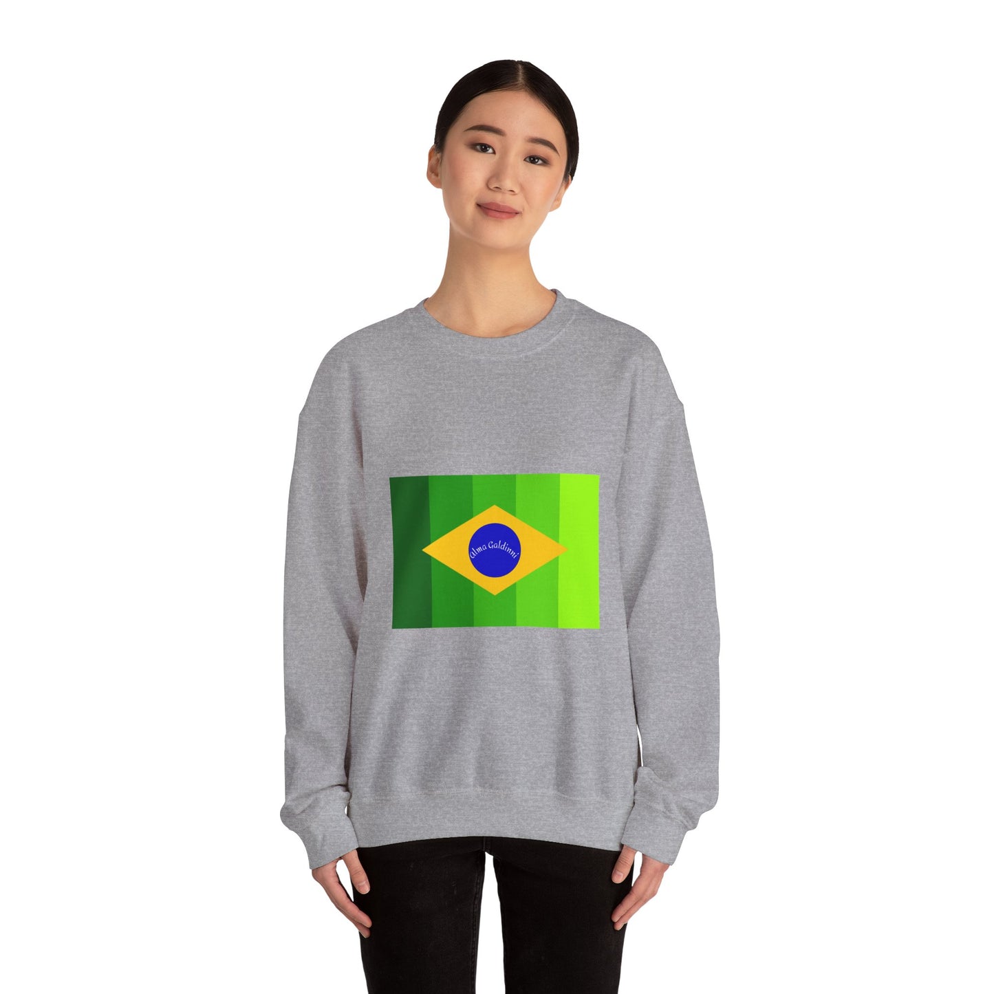 Brazilian flag Unisex Heavy Blend™ Crewneck Sweatshirt