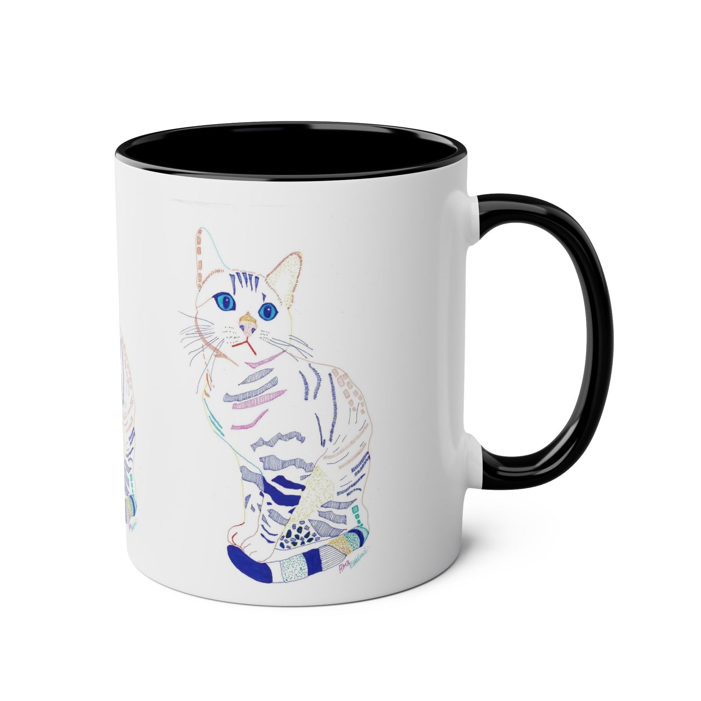White Cat Mug