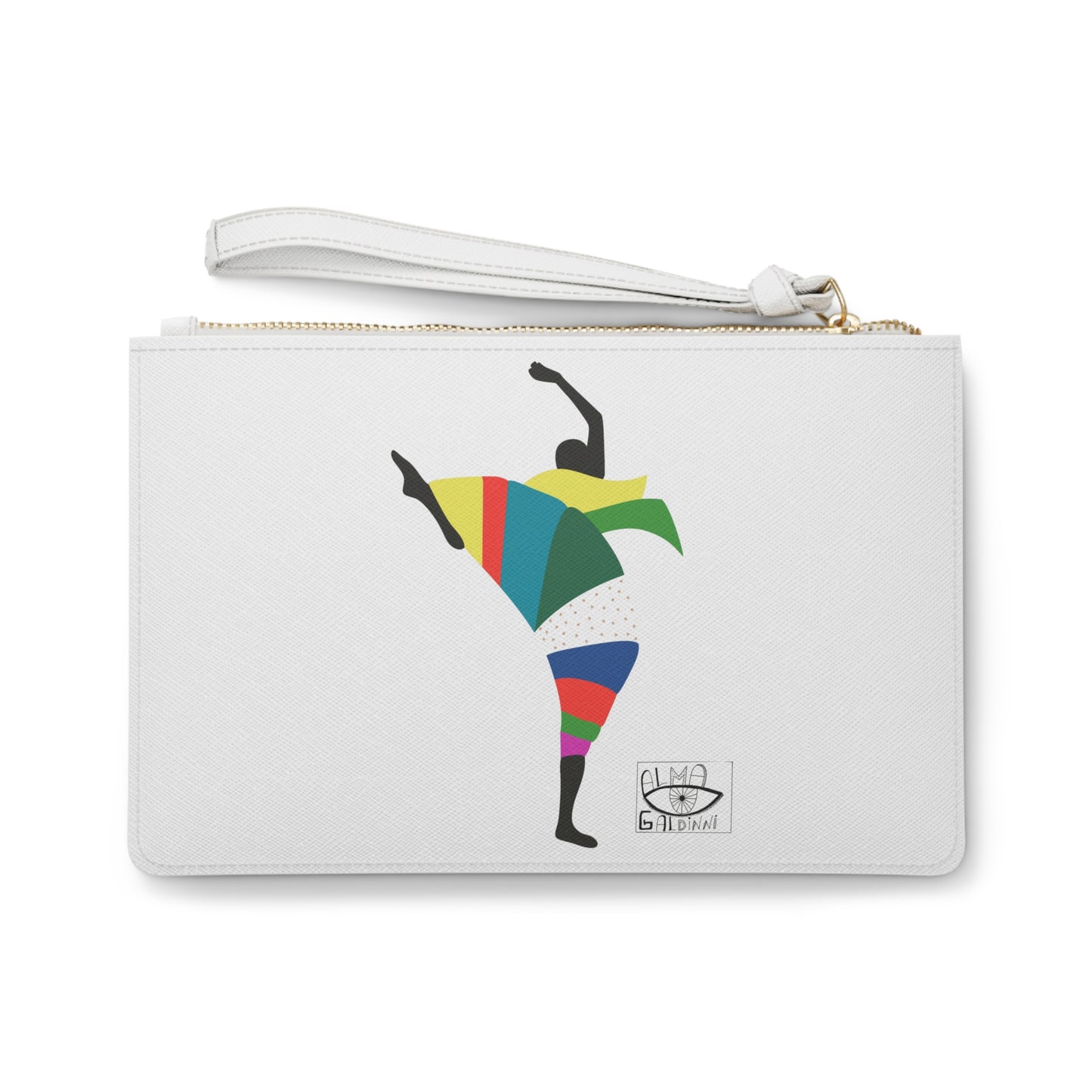 Colorful Dance Themed Clutch Bag, Vibrant Purse for Parties, Festivals, Dance Lovers, Unique Gift Idea for Birthdays