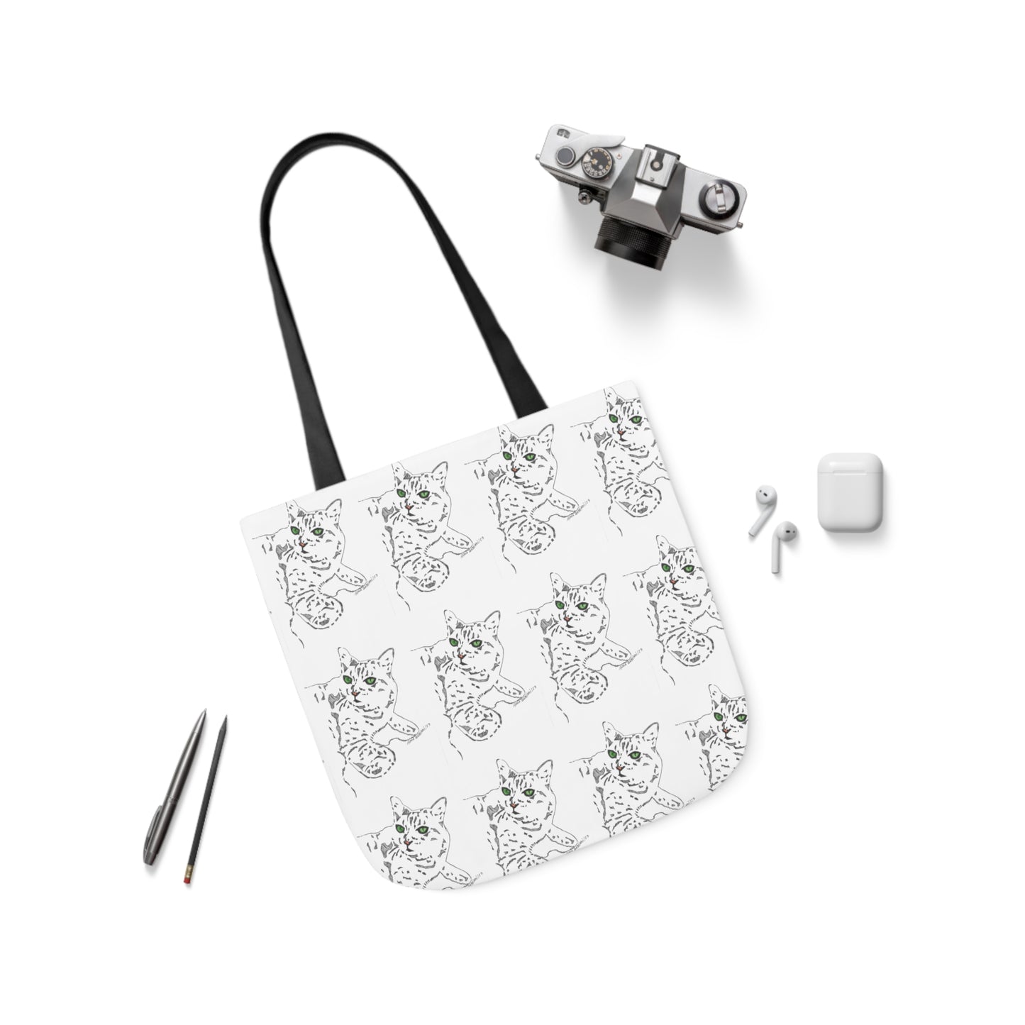 Abstract Cat tote bag