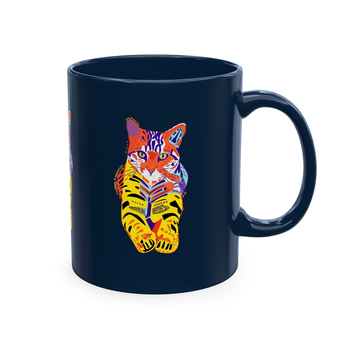 Tiger Cat Traditional Ceramic Mug