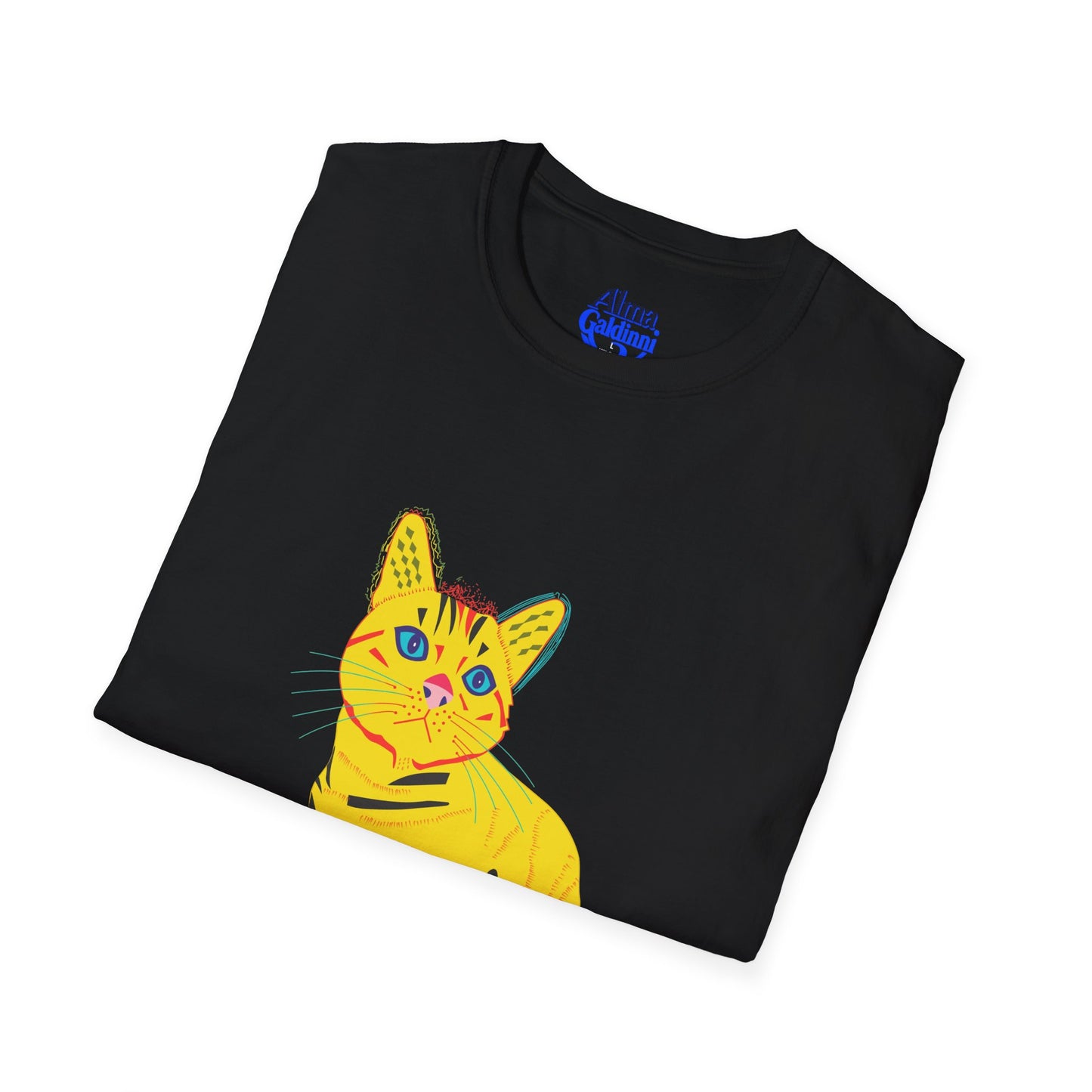 Yellow Cat Unisex Softstyle T-Shirt