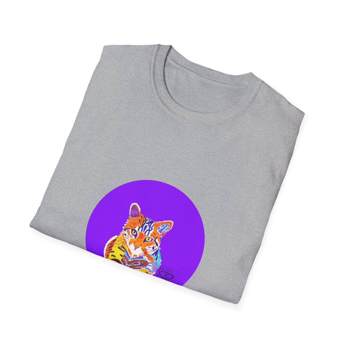 Vibrant Tiger Graphic T-Shirt, Colorful Art Tee for Animal Lovers, Unique Gift for Birthdays and Special Occasions, Unisex Softstyle Tee