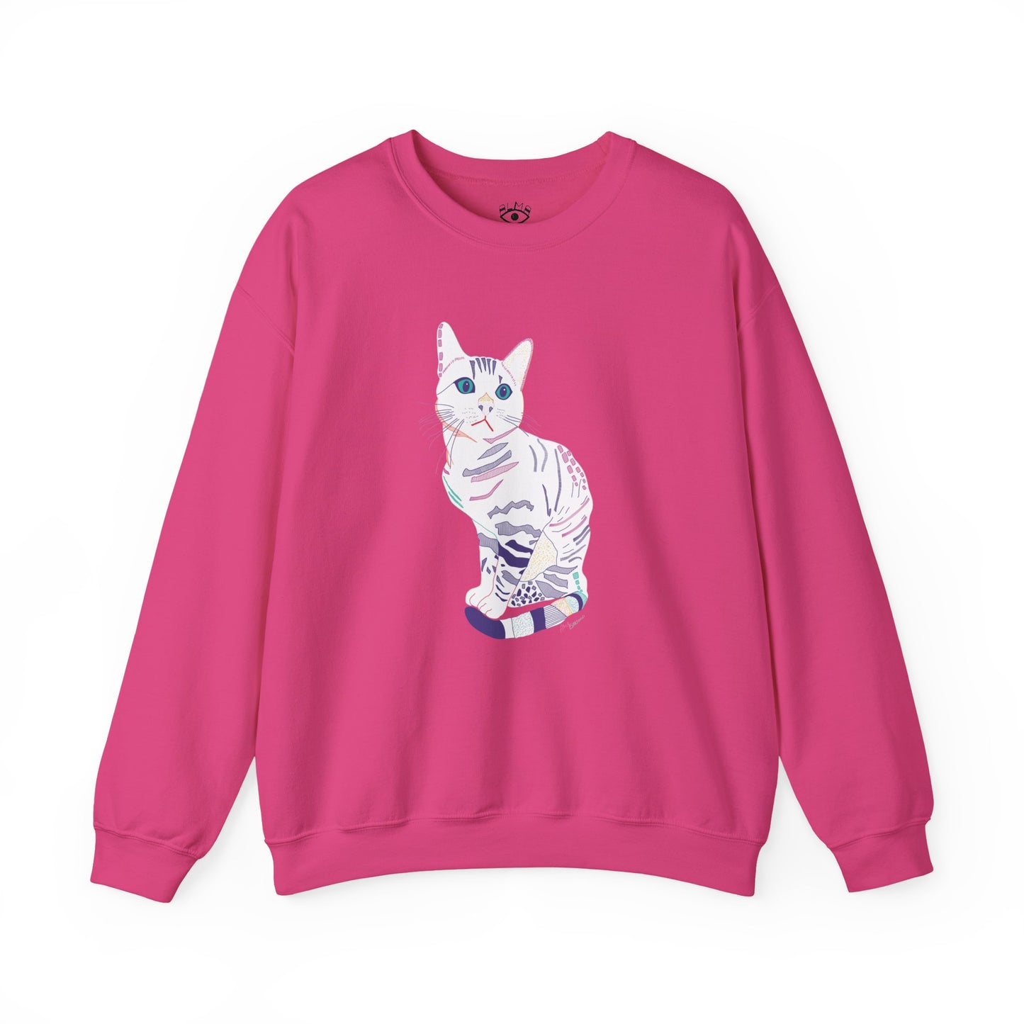 White Cat Unisex Heavy Blend™ Crewneck Sweatshirt