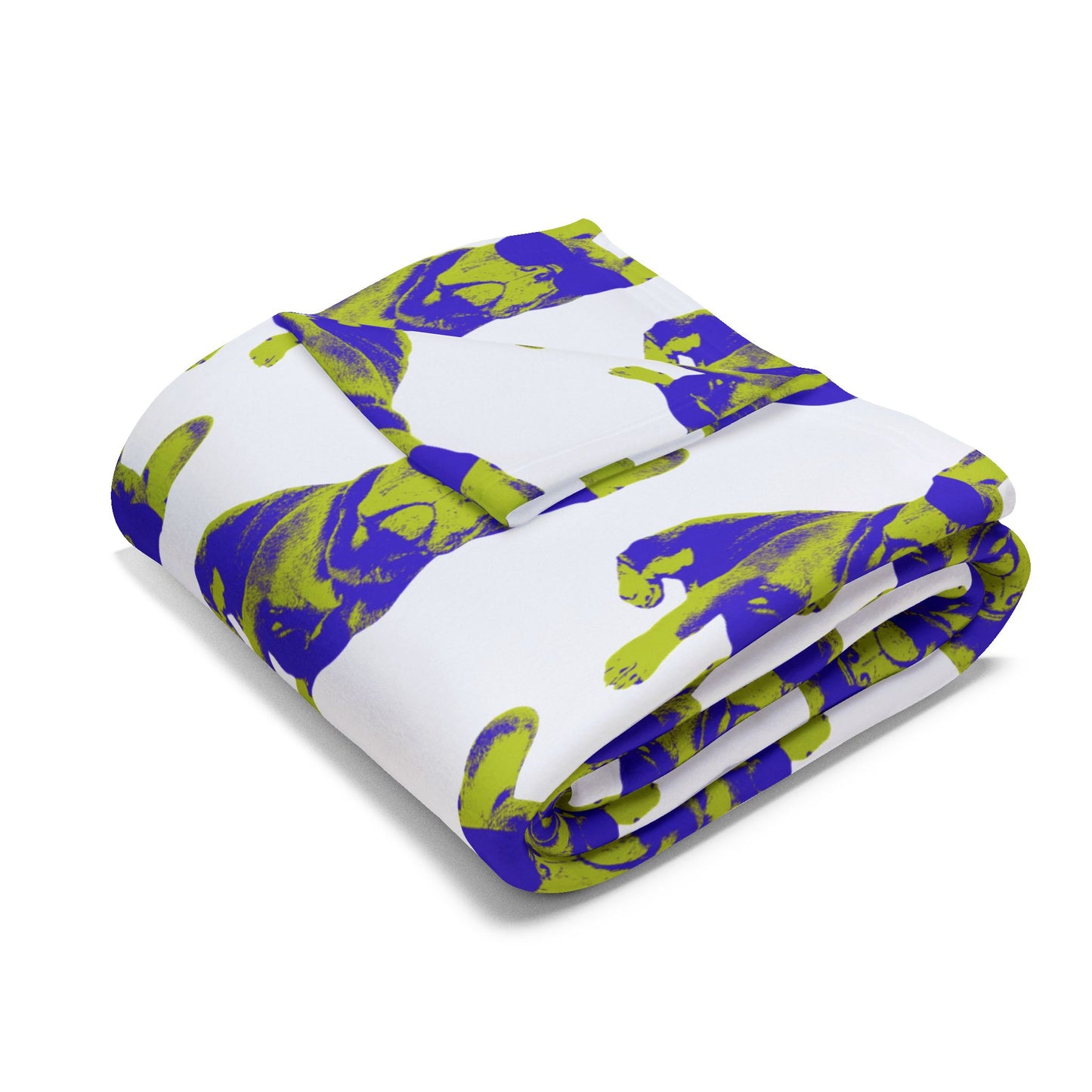 French Buldog Arctic Fleece Blanket