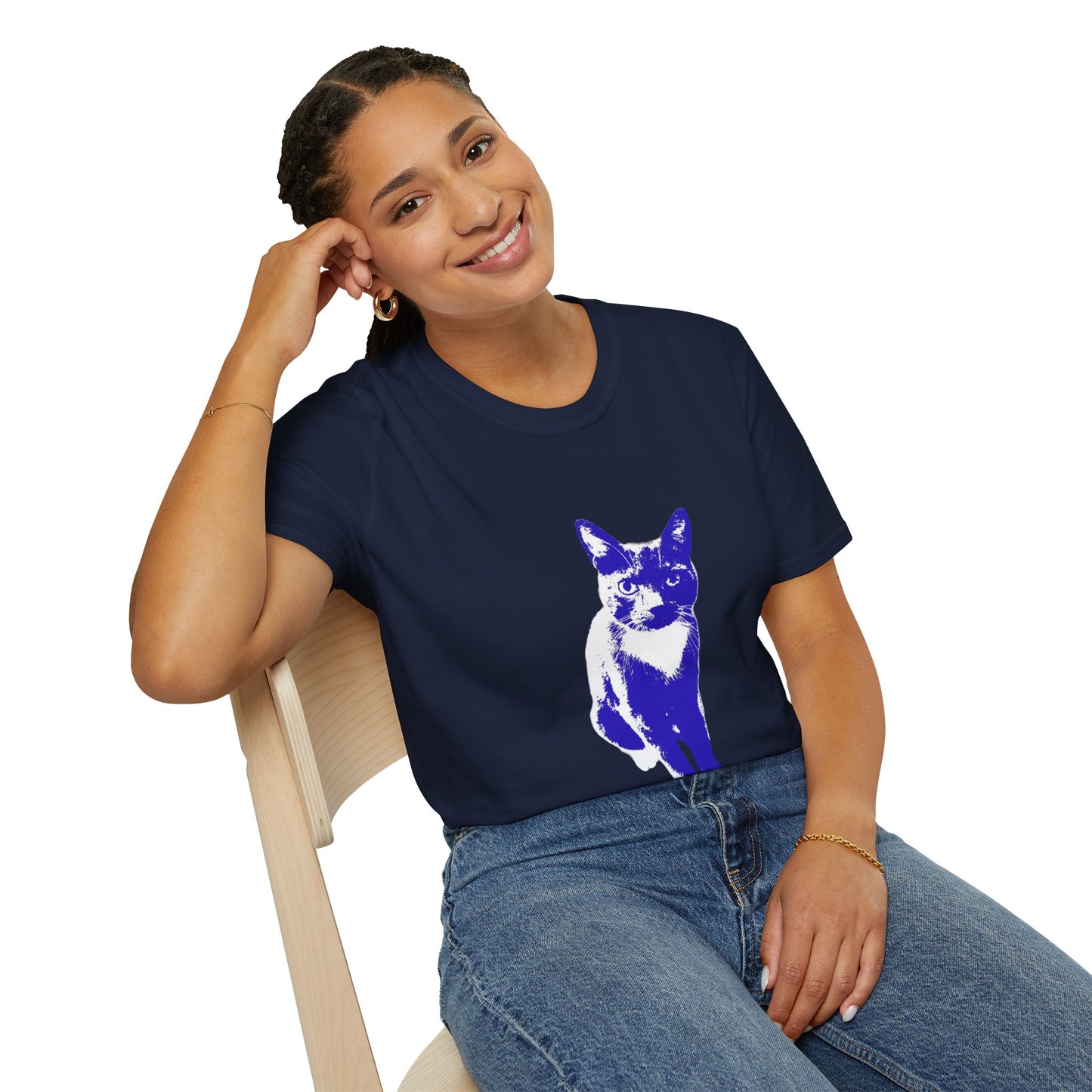 Bertie the cat Unisex Softstyle T-Shirt