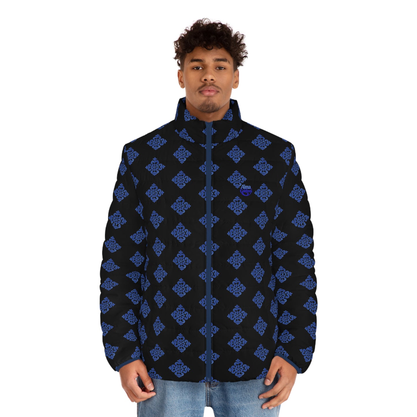 Tiger Men's Puffer Jacket (AOP)
