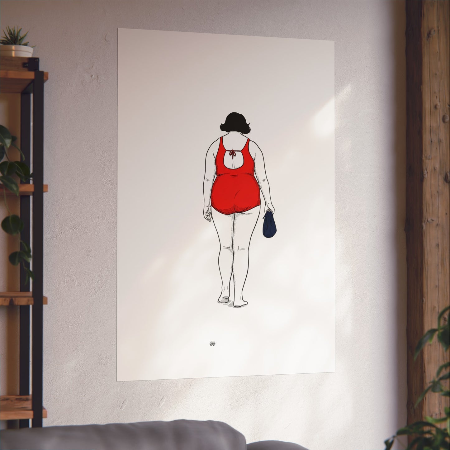 Elegant Swimmer lady Fine Art Posters