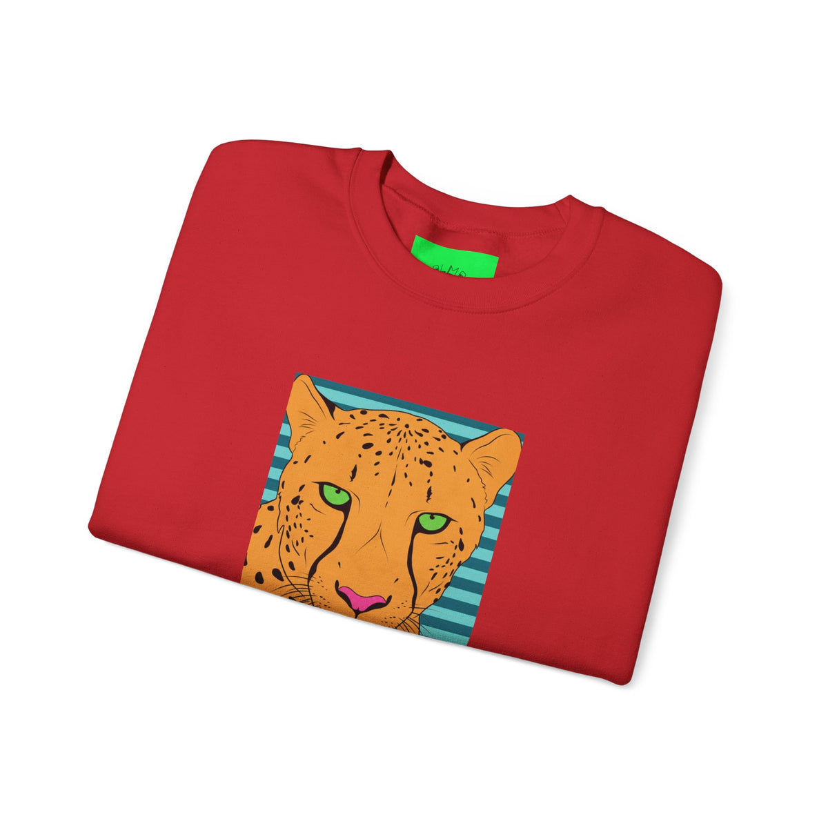 Bright leopard Unisex Heavy Blend™ Crewneck Sweatshirt