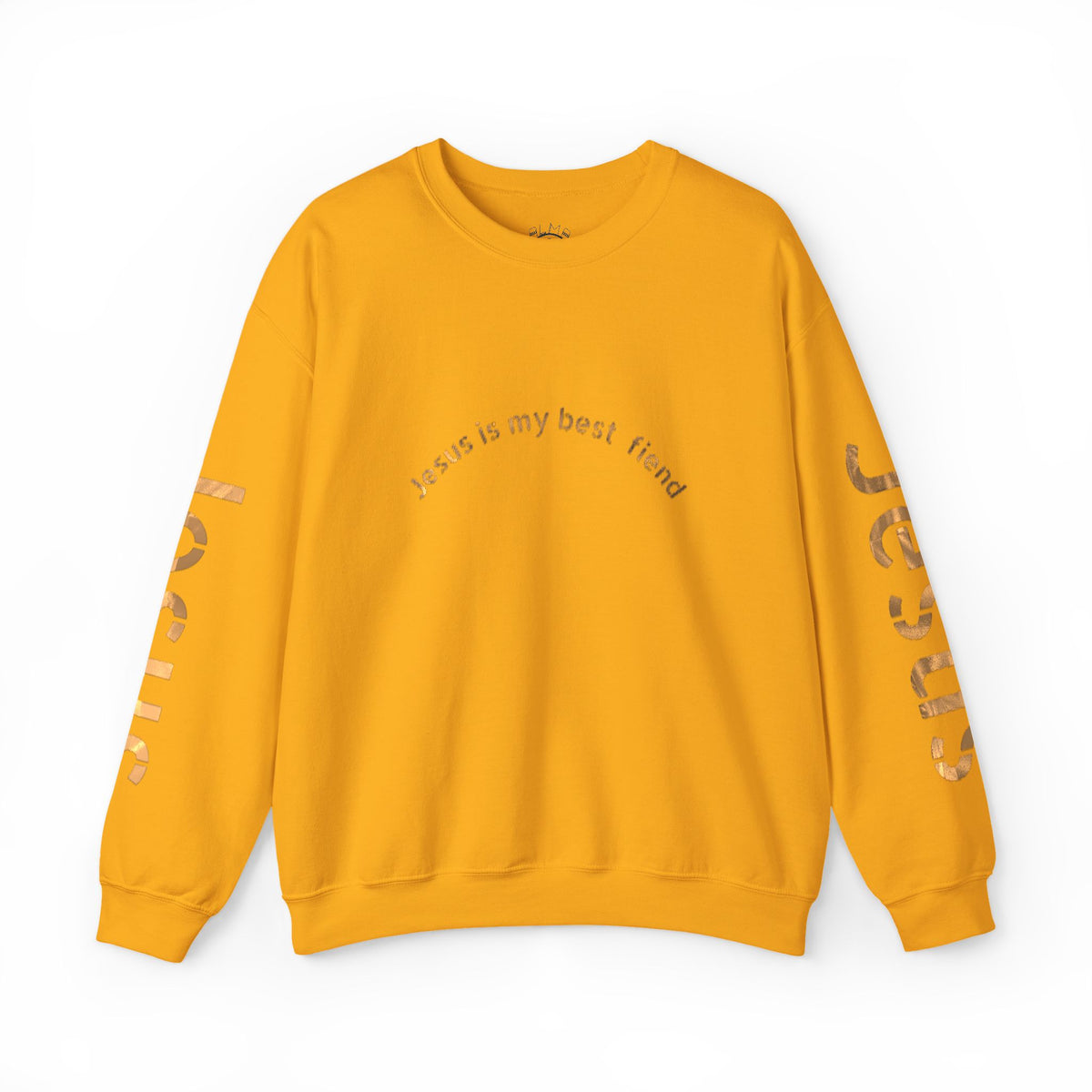 Jesus Gold Script Crewneck Sweatshirt