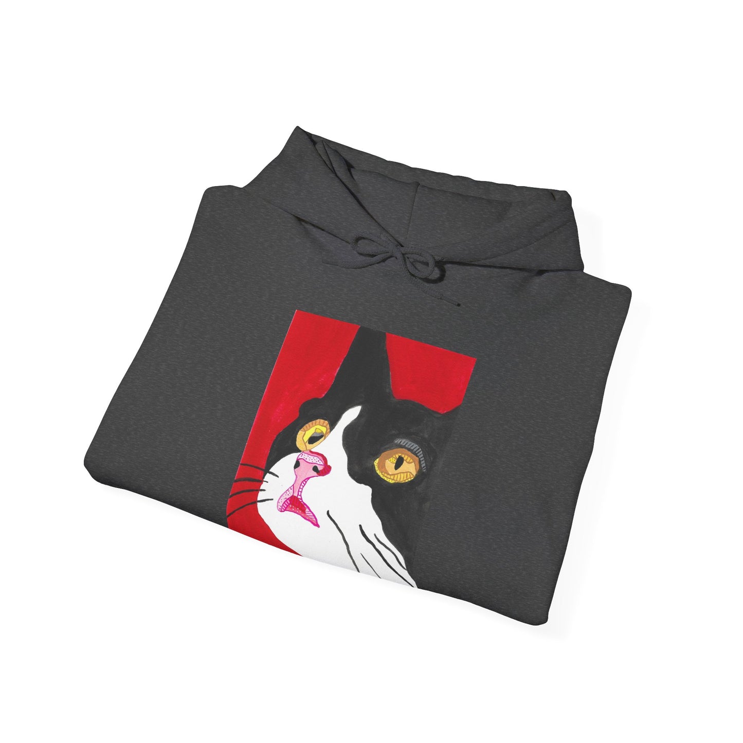 Cat Lover's Unisex Heavy Blend Hoodie - Artistic Cat Design