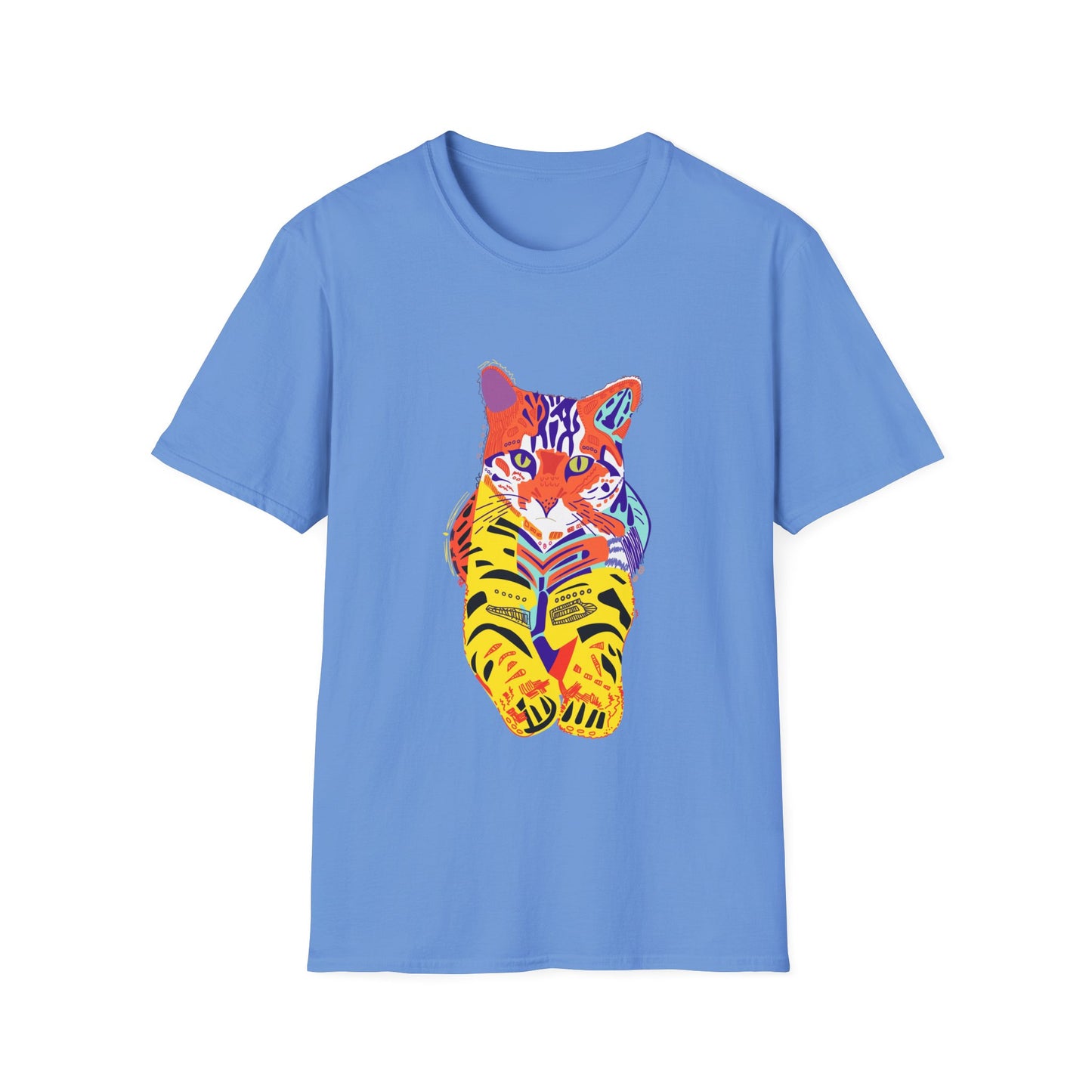 Vibrant Tiger Graphic Unisex Softstyle T-Shirt
