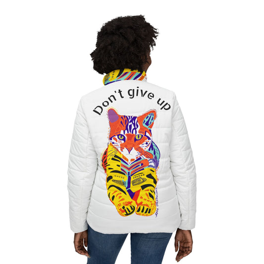 Tiger Cat Women’s Puffer Jacket (AOP)