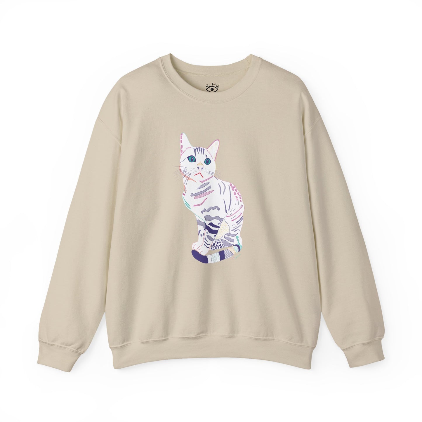 White Cat Unisex Heavy Blend™ Crewneck Sweatshirt