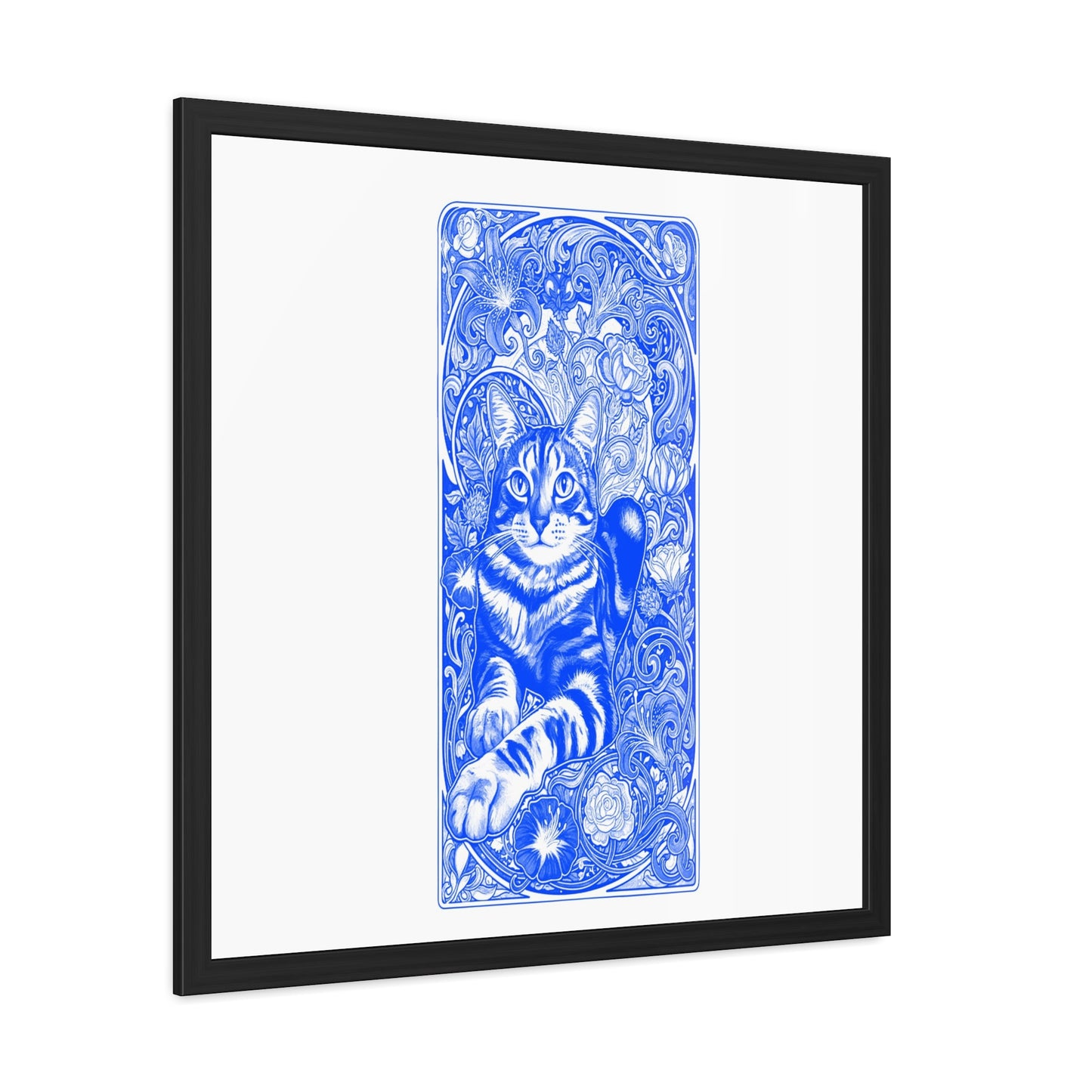 Art Nouveaux Cat Framed Posters