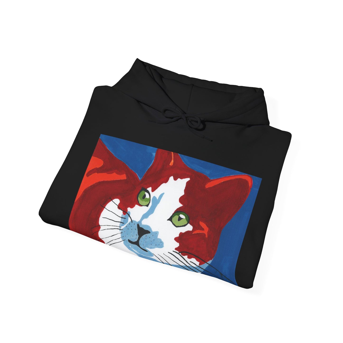 Artistic Cat Hoodie - Unisex Heavy Blend™ Sweatshirt