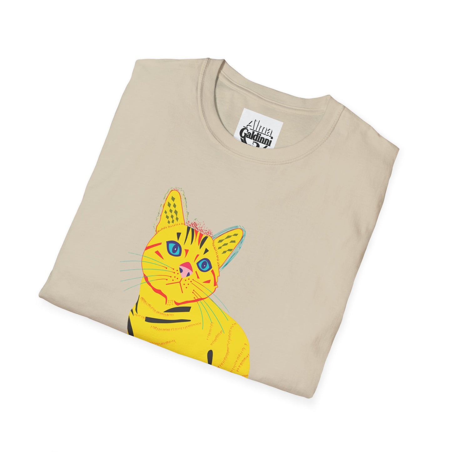 Yellow Cat Unisex Softstyle T-Shirt