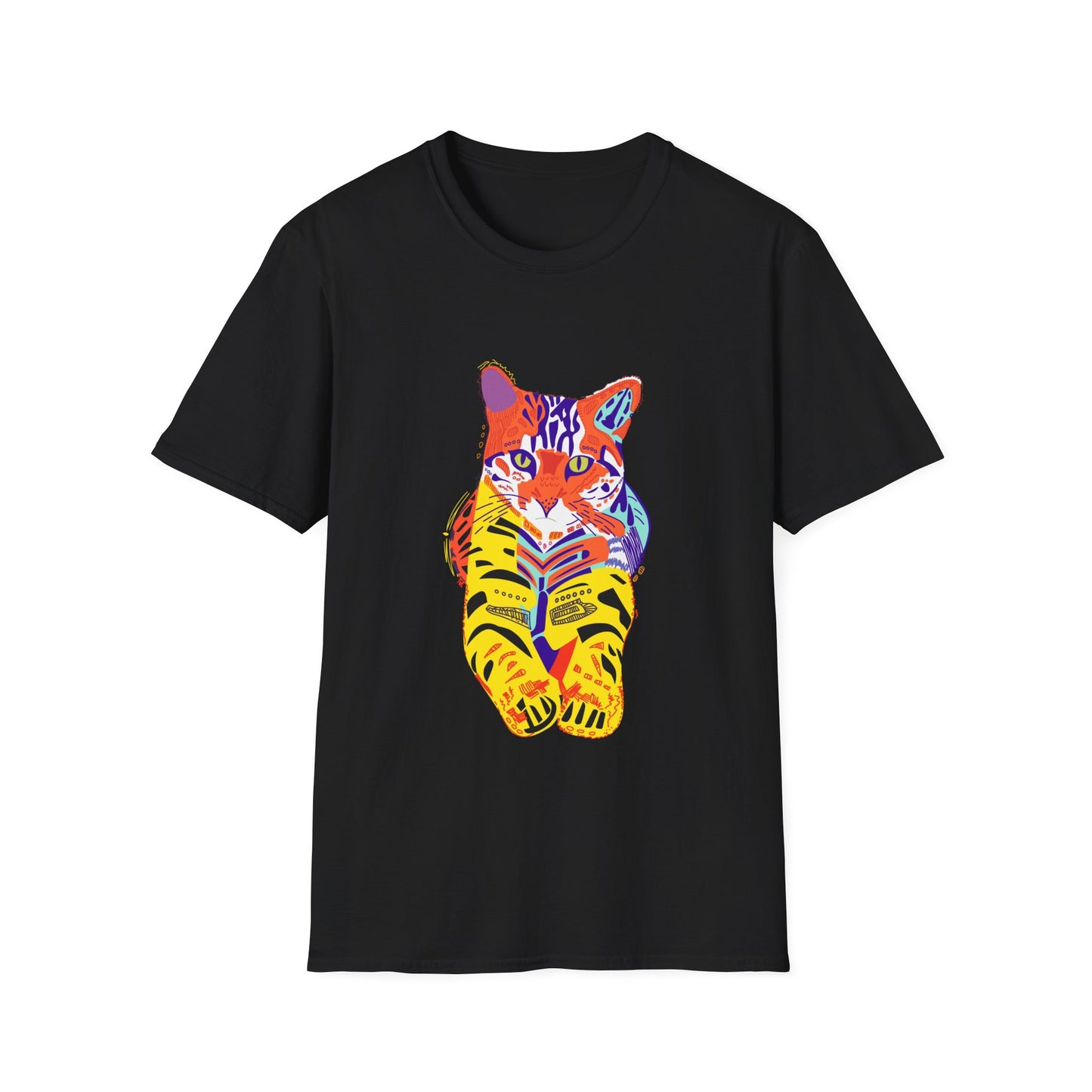Vibrant Tiger Graphic Unisex Softstyle T-Shirt