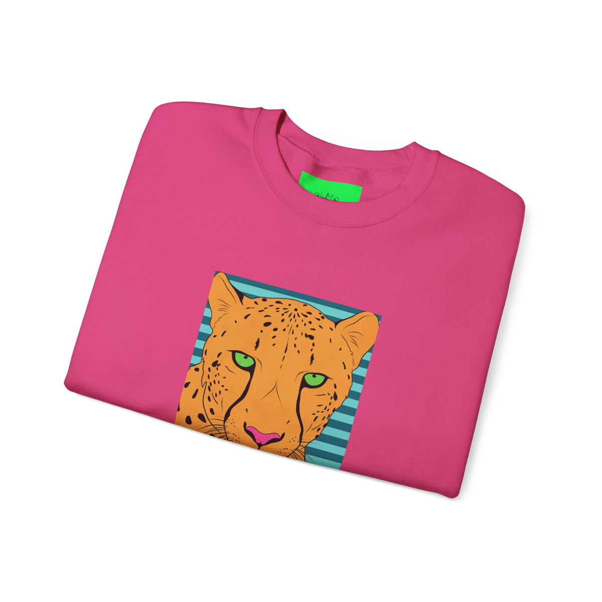 Bright leopard Unisex Heavy Blend™ Crewneck Sweatshirt