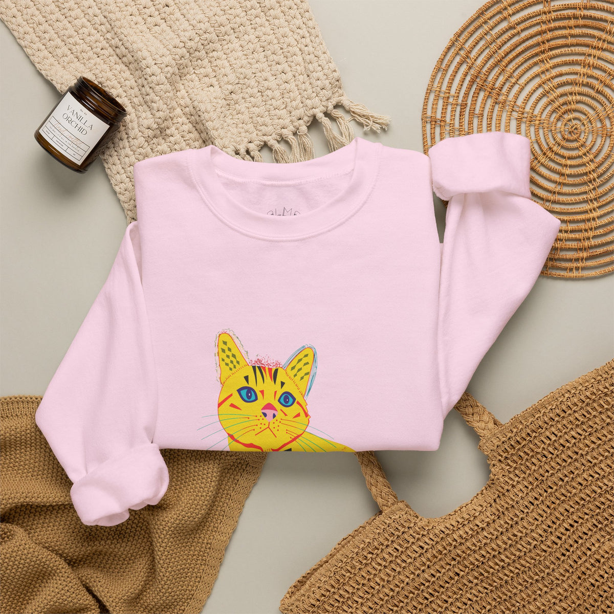 Yellow Cat Unisex Heavy Blend™ Crewneck Sweatshirt