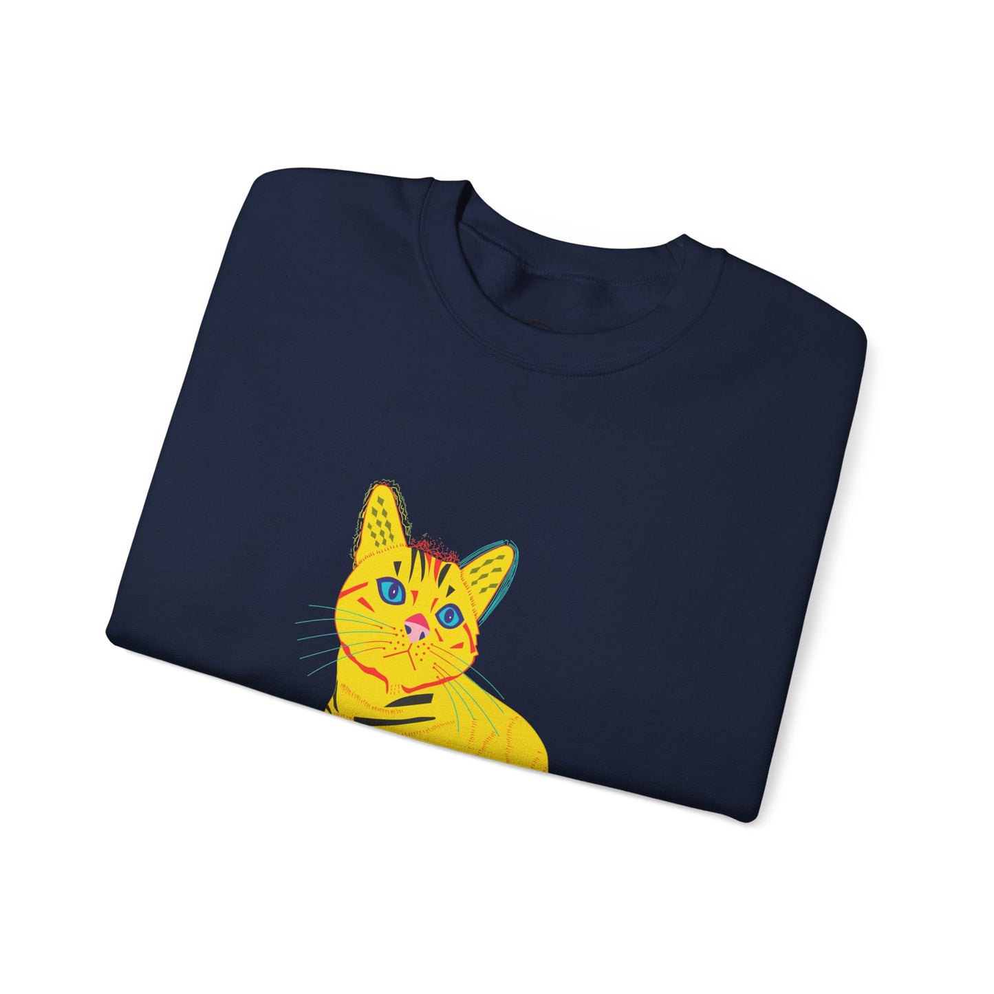 Yellow Cat Unisex Heavy Blend™ Crewneck Sweatshirt