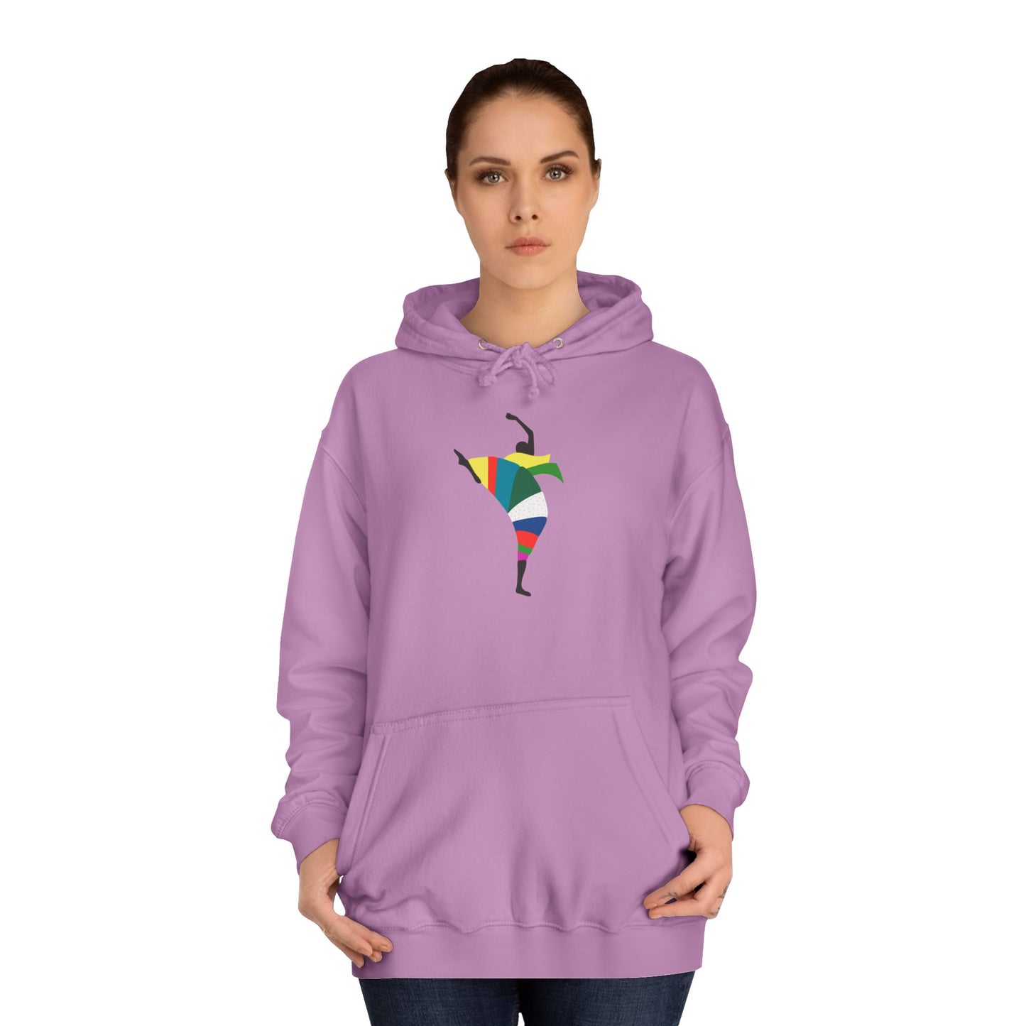 Colorful Dancer Unisex College Hoodie - Stylish Daily Wear