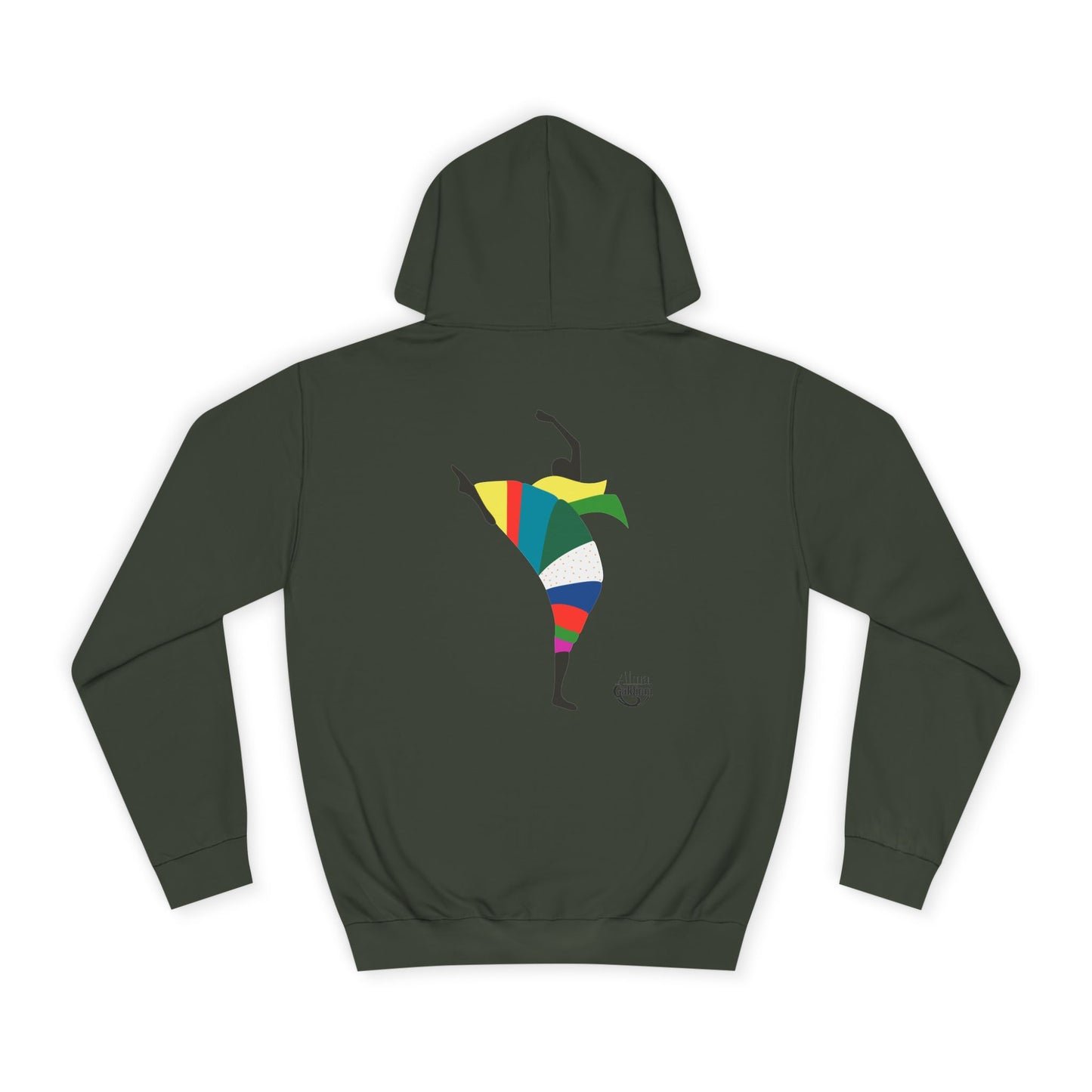 Colorful Dancer Unisex College Hoodie - Stylish Daily Wear
