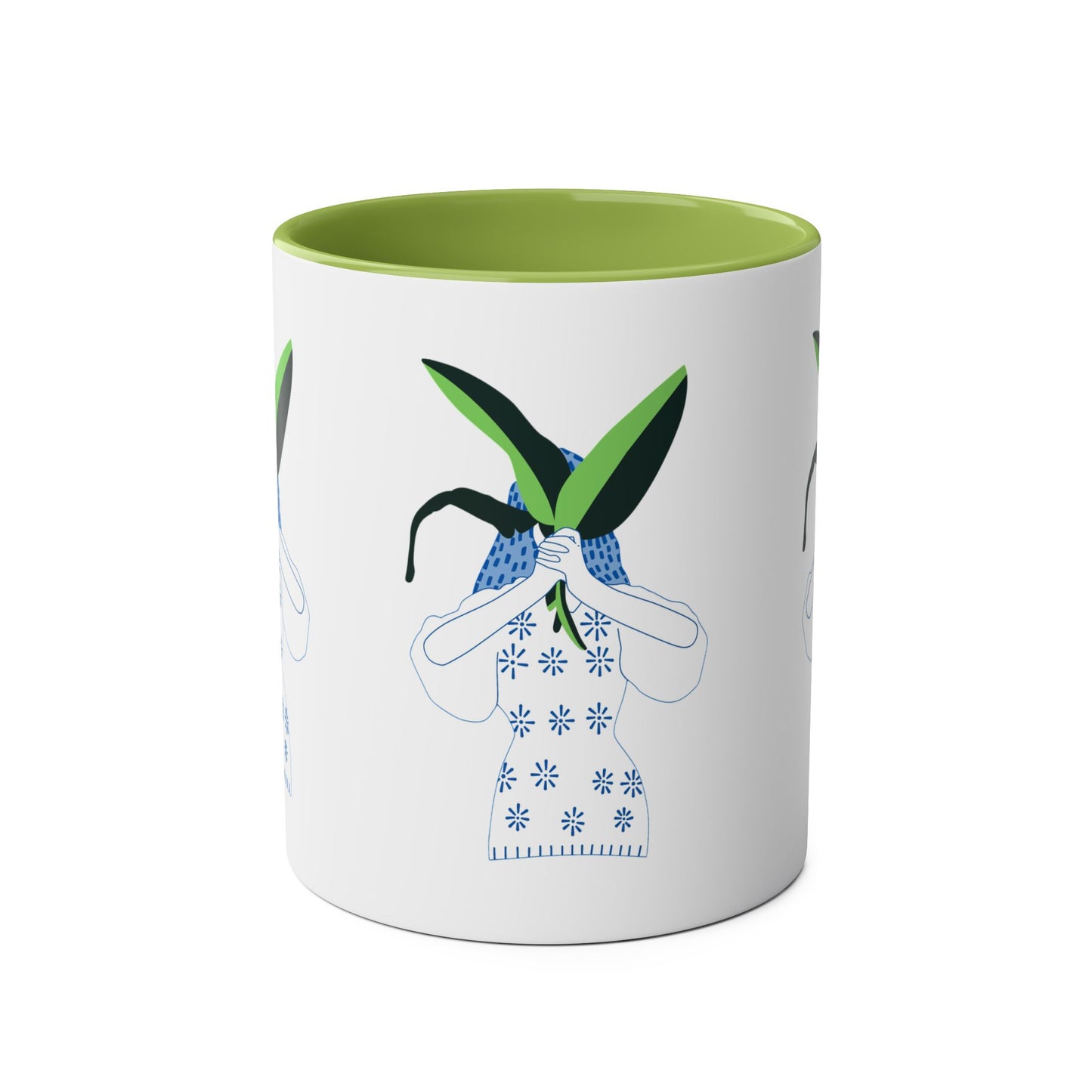 Mother Nature Two-Tone Coffee Mugs, 11oz
