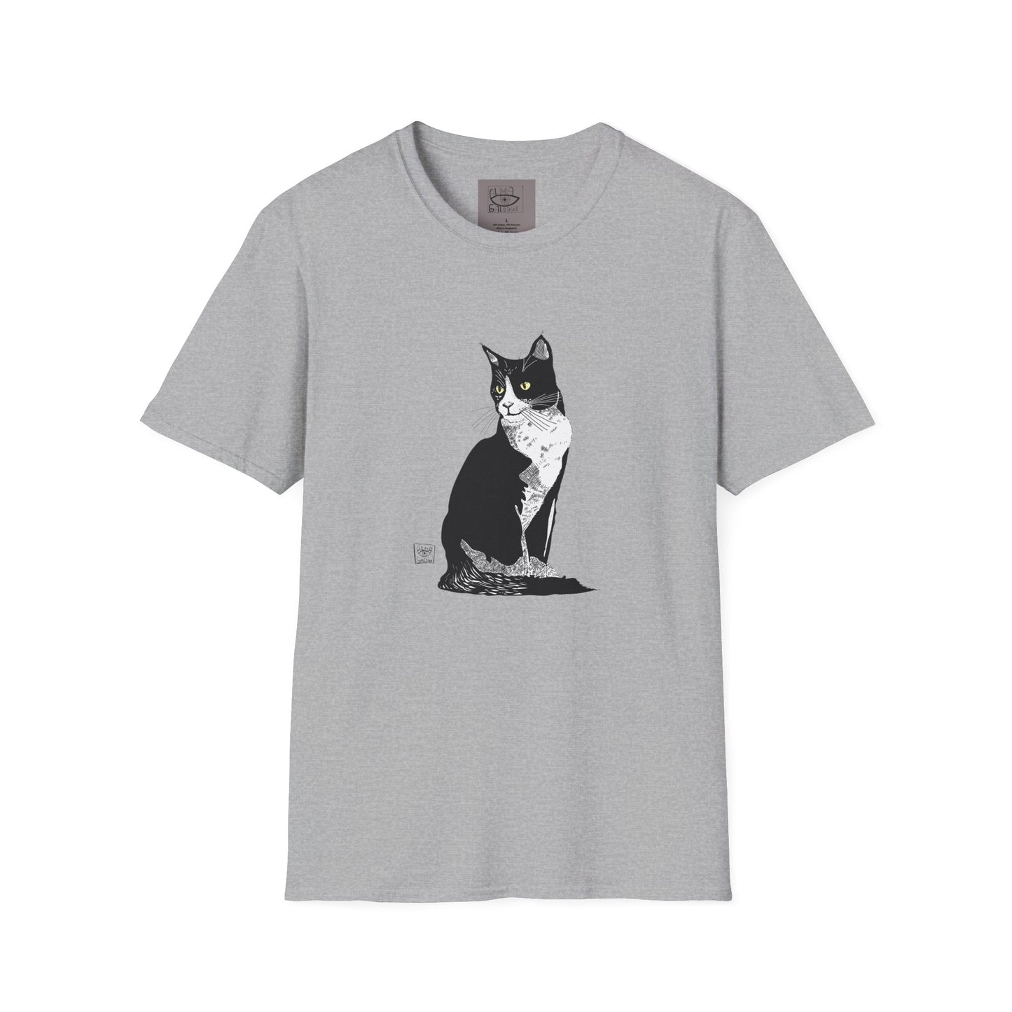 Sexy Black Cat Unisex Softstyle T-Shirt