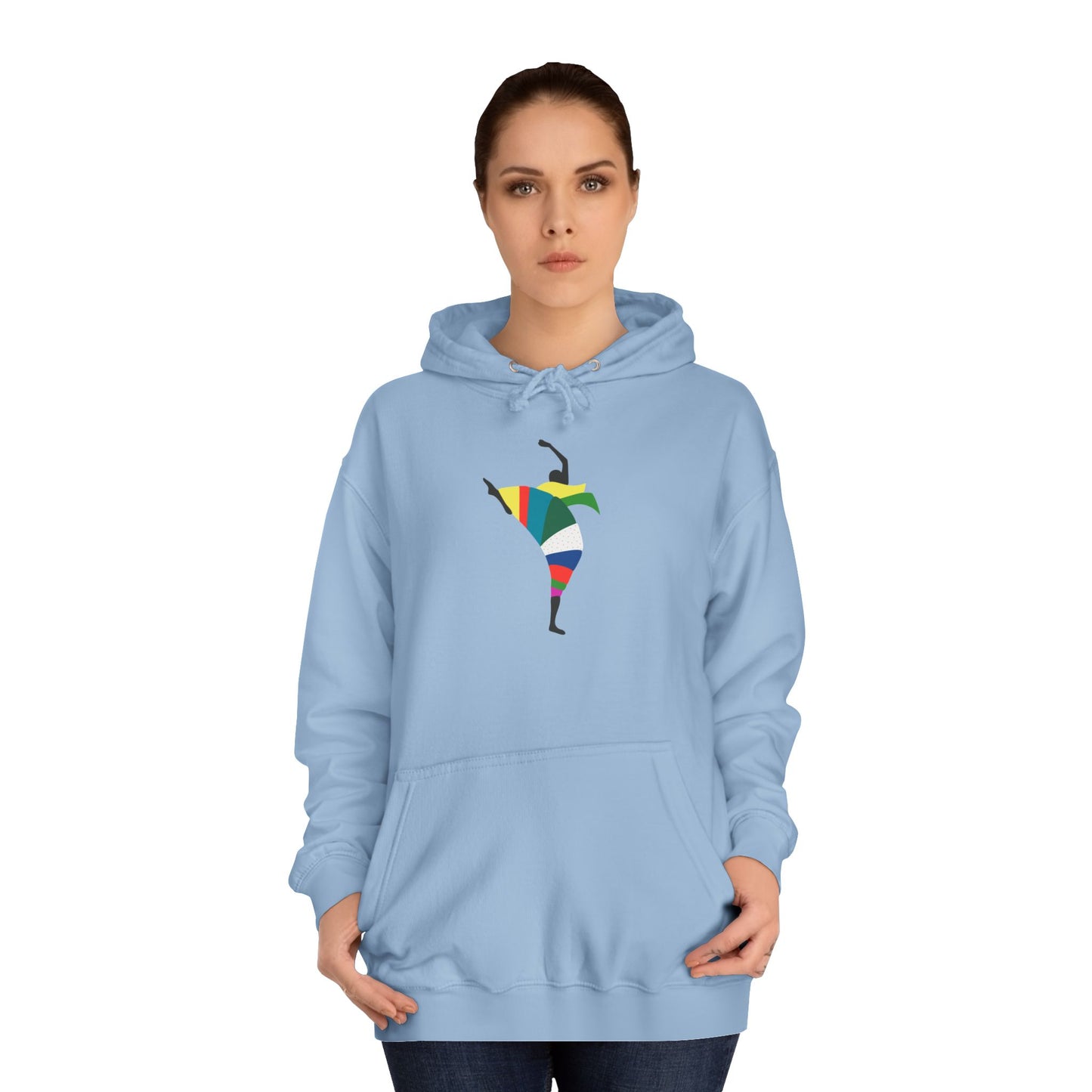 Colorful Dancer Unisex College Hoodie - Stylish Daily Wear