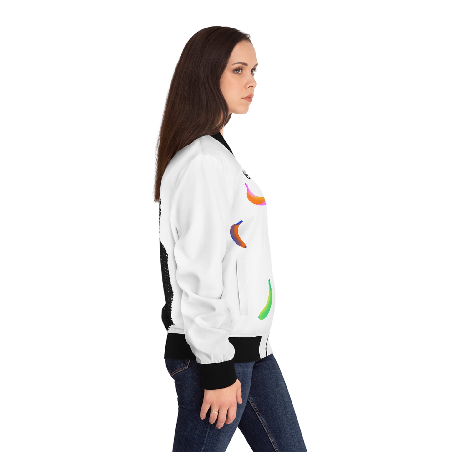 Thinker Monkey Women's Bomber Jacket (AOP)