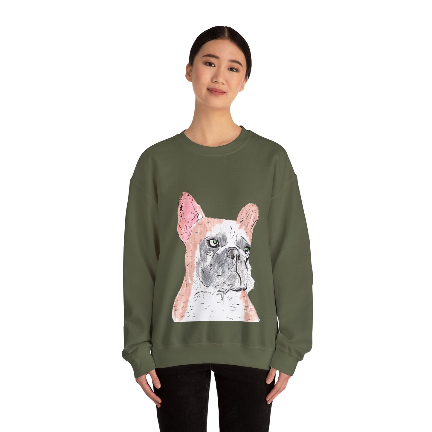French Bulldog Art Sweatshirt - Cozy Unisex Crewneck for Dog Lovers