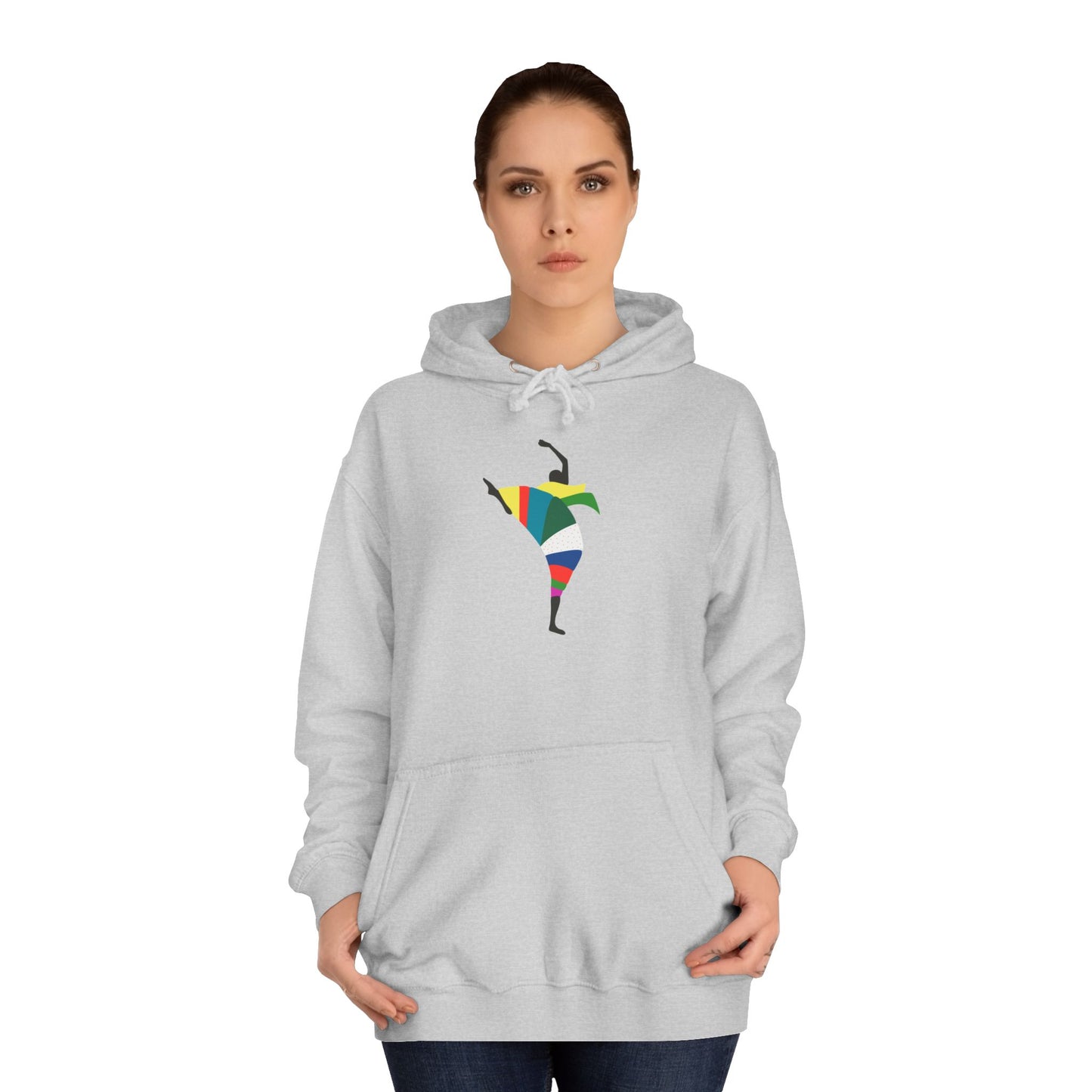 Colorful Dancer Unisex College Hoodie - Stylish Daily Wear