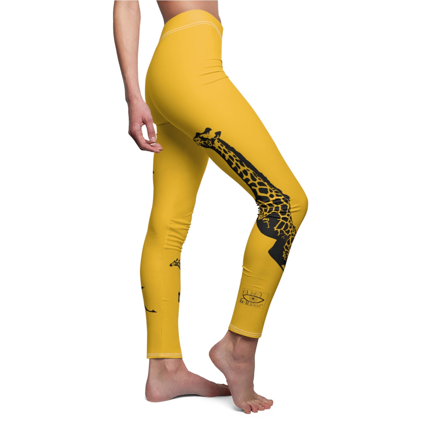 Giraffe Print Casual Leggings, Stylish Activewear, Yoga Pants, Gifts for Animal Lovers, Summer Fashion, Unique Workout Gear
