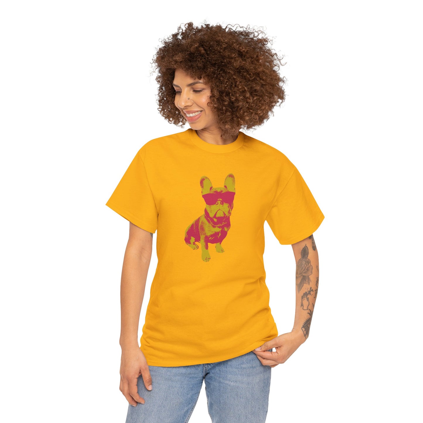 French Buldog Unisex Heavy Cotton Tee