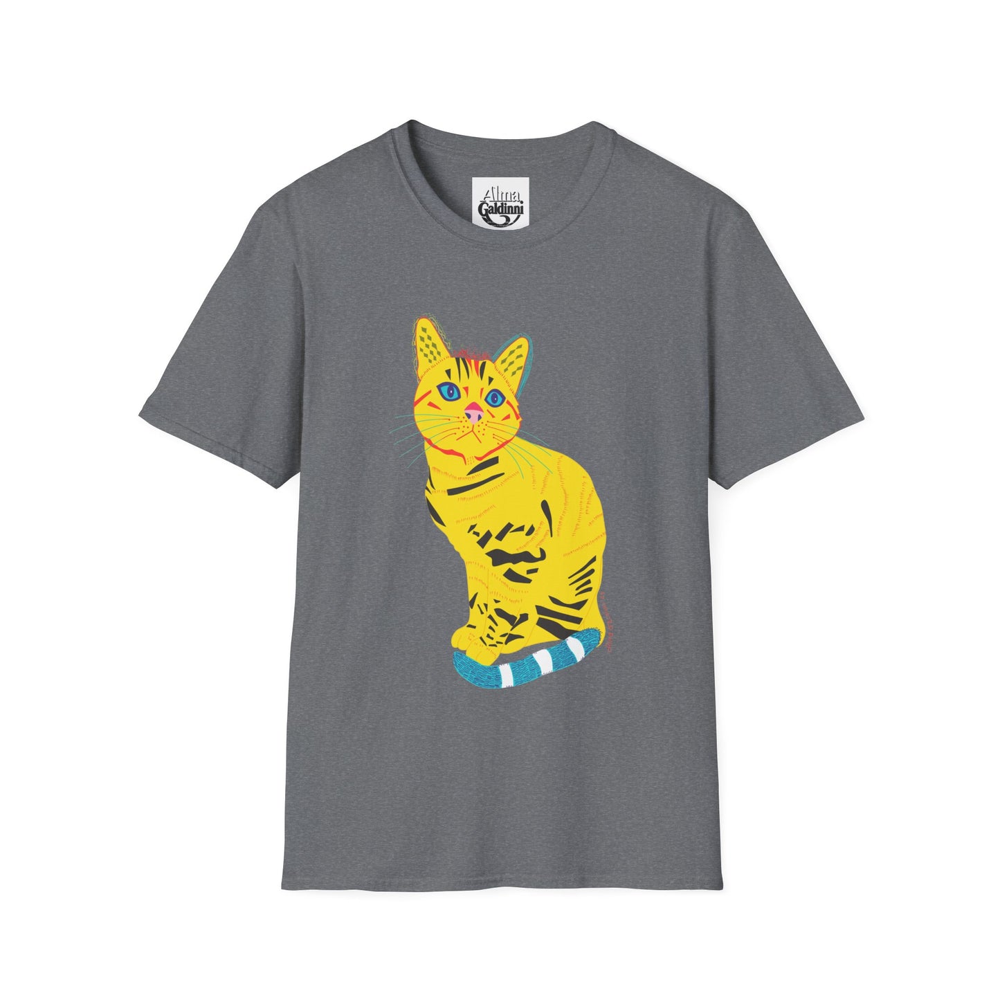 Yellow Cat Unisex Softstyle T-Shirt