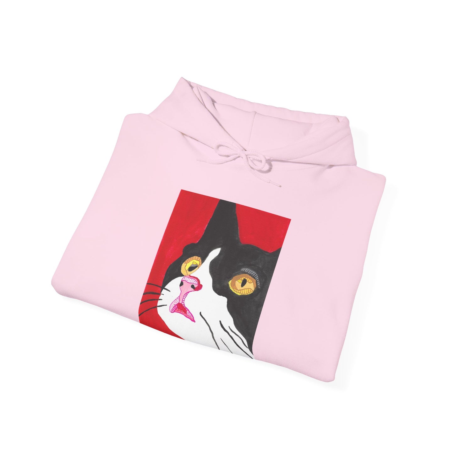 Cat Lover's Unisex Heavy Blend Hoodie - Artistic Cat Design