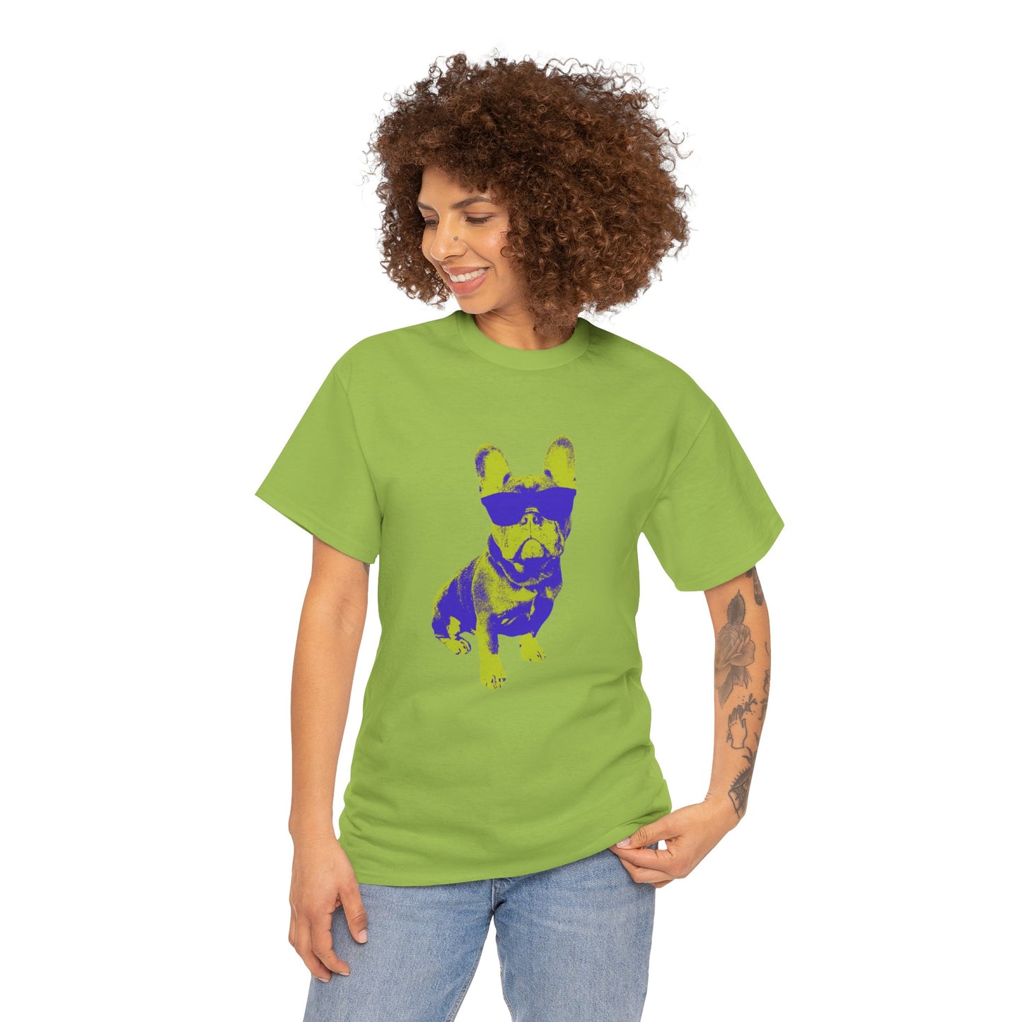 French Buldog Unisex Heavy Cotton Tee