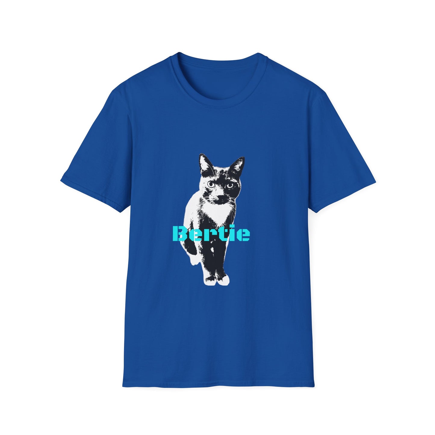 Bertie customer cat Unisex Softstyle T-Shirt