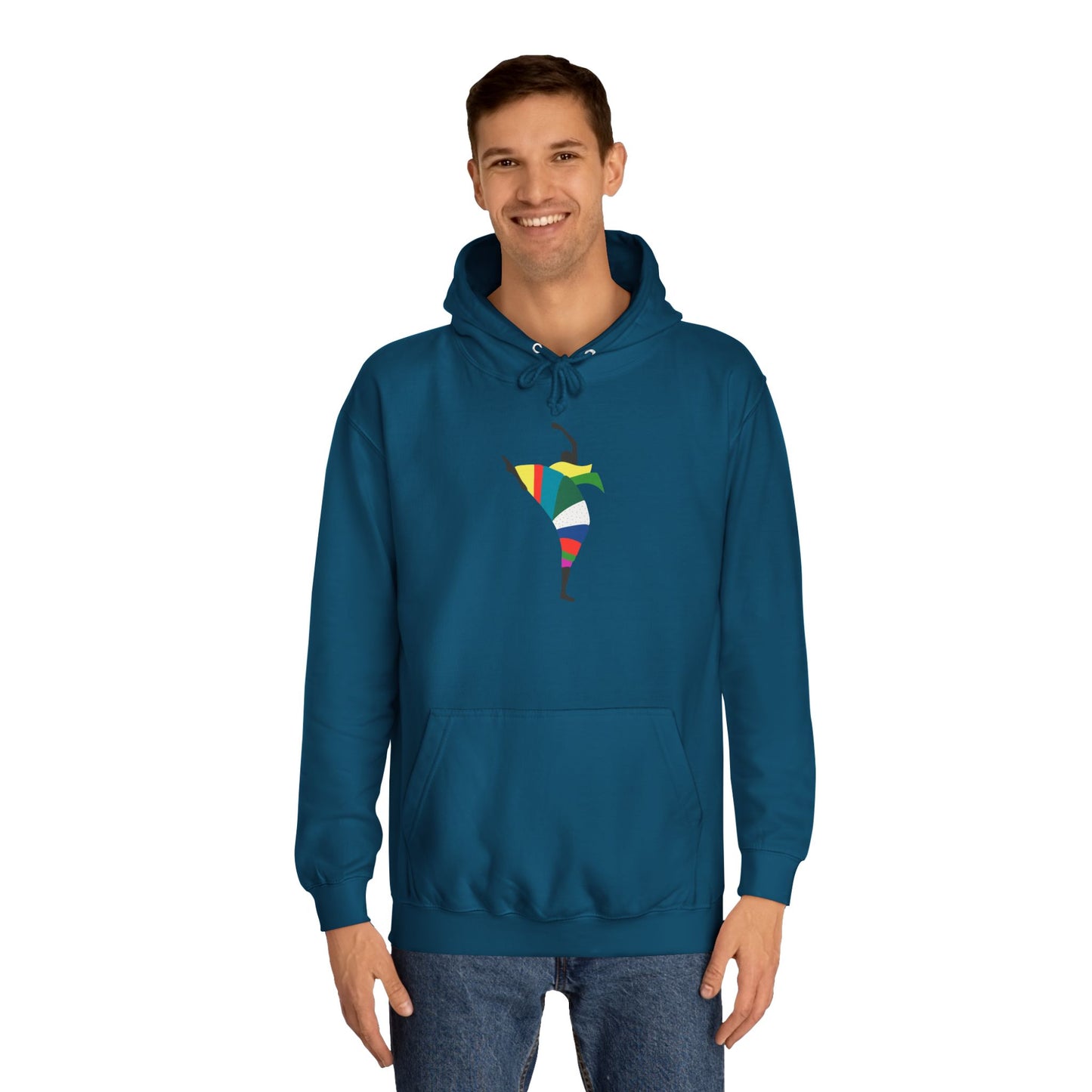 Colorful Dancer Unisex College Hoodie - Stylish Daily Wear