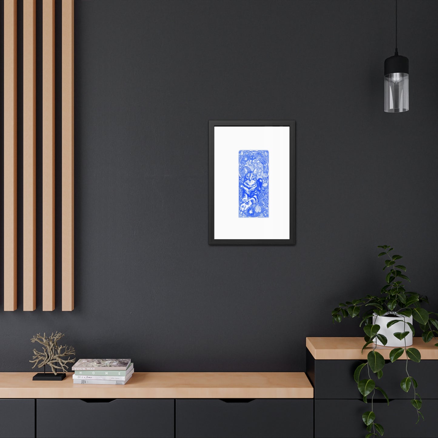 Art Nouveaux Cat Framed Posters