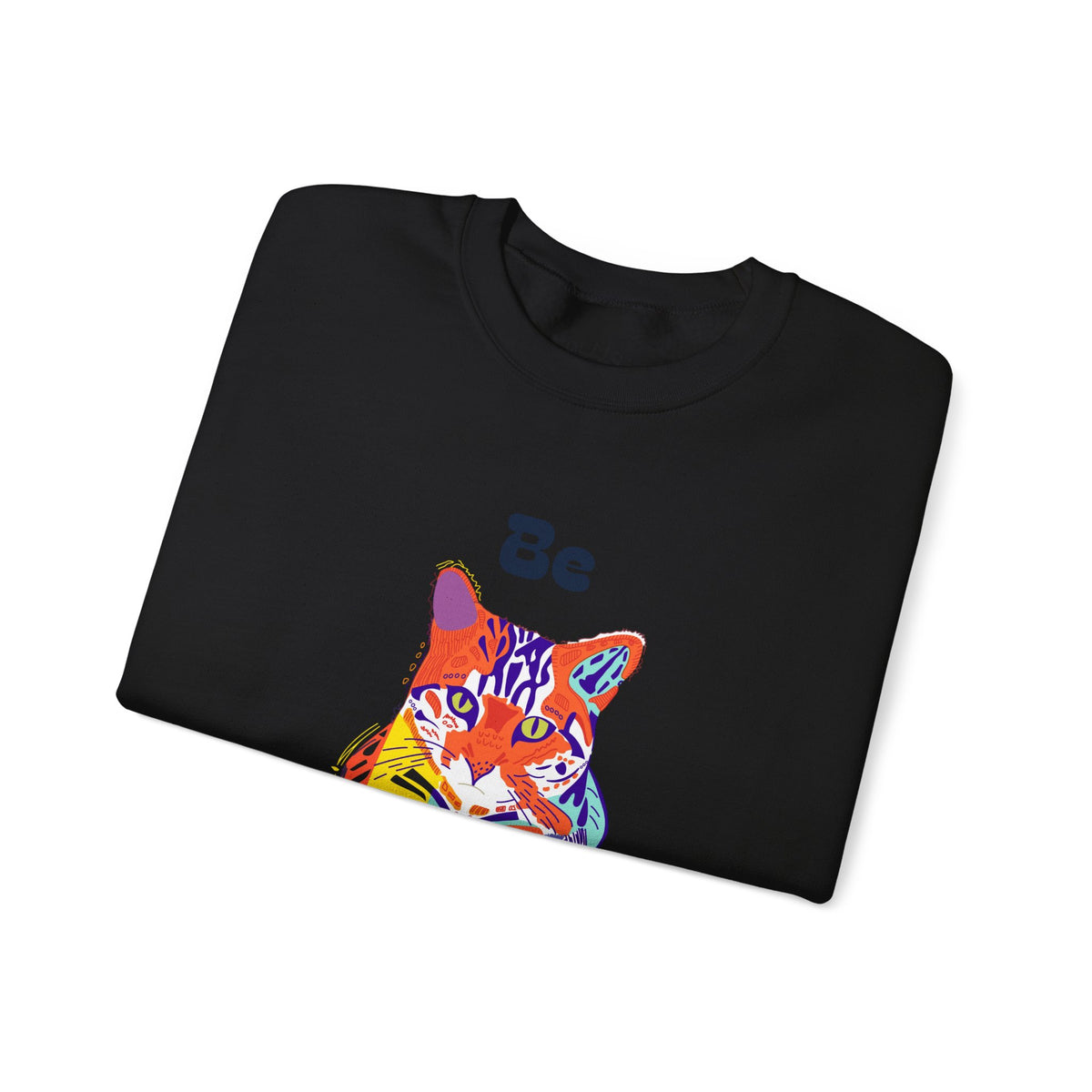Tiger Cat Be Strong Unisex Heavy Blend™ Crewneck Sweatshirt